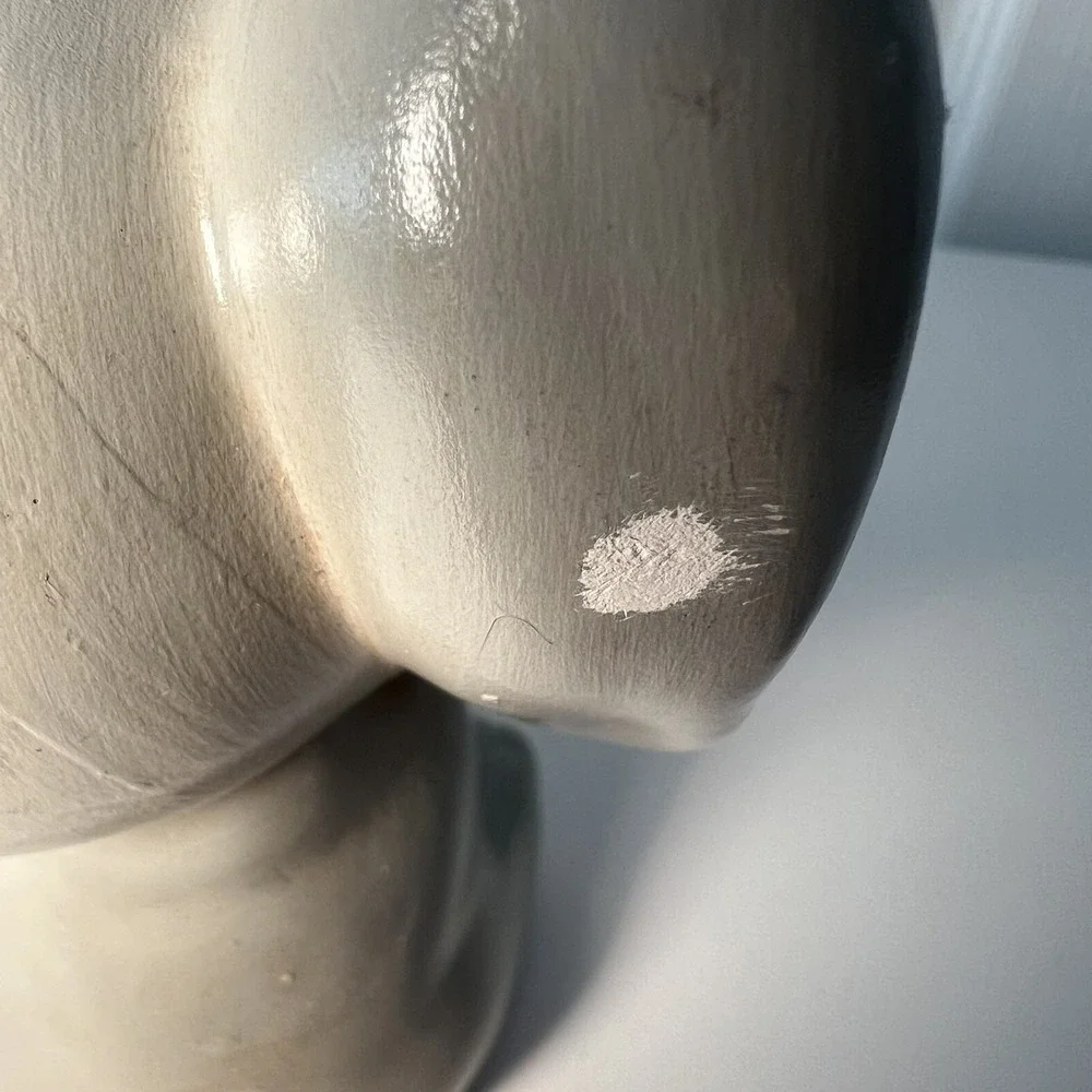 Baby Elephant Piggy‎ Bank Red Polka Dot Bow-Millis-Vintage